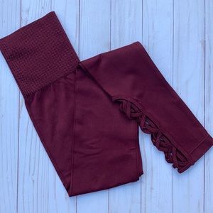 Lattice bottom leggings